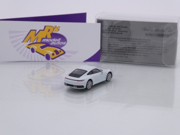 Preview: Minichamps 870068324 # Porsche 911 Carrera 4S Baujahr 2019 " weiß " 1:87