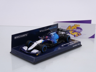 Minichamps 417211363 # Williams FW43B F1 Nr.63 2ter Platz Belgien GP 2021 " George Russell " 1:43
