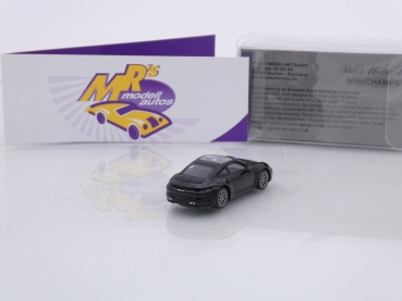 Preview: Minichamps 870068321 # Porsche 911 Carrera 4S Baujahr 2019 " schwarzmetallic " 1:87