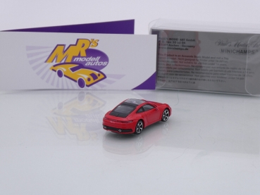 Preview: Minichamps 870068320 # Porsche 911 Carrera 4S Baujahr 2019 " rot " 1:87