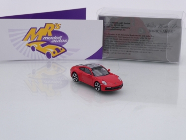 Preview: Minichamps 870068320 # Porsche 911 Carrera 4S Baujahr 2019 " rot " 1:87