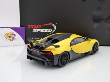 Preview: Top Speed TS0388 # Bugatti Chiron Pur Sport Baujahr 2020 " gelb-carbon " 1:18