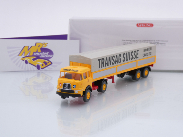 Wiking 0515 03 # Krupp 806 Pritschensattelzug Bj. 1964 " Transag Suisse " 1:87