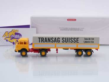 Preview: Wiking 0515 03 # Krupp 806 Pritschensattelzug Bj. 1964 " Transag Suisse " 1:87