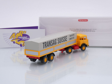 Preview: Wiking 0515 03 # Krupp 806 Pritschensattelzug Bj. 1964 " Transag Suisse " 1:87