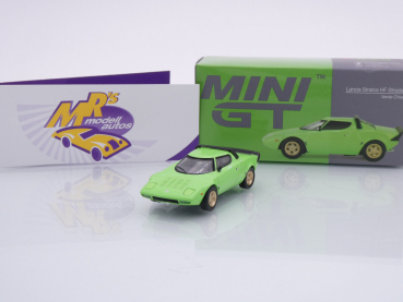 TSM MINI GT MGT00625-L # Lancia Stratos HF Stradale LHD in " Verde Chiaro " 1:64