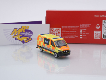 Preview: Herpa 097741 # Mercedes-Benz Sprinter '18 " Rettungsdienst Region Aachen " 1:87