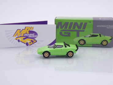 Preview: TSM MINI GT MGT00625-L # Lancia Stratos HF Stradale LHD in " Verde Chiaro " 1:64