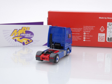 Preview: Herpa 313711-003 # MAN TGX GX Individual 2-achs Solozugmaschine " blau " 1:87