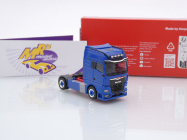 Preview: Herpa 313711-003 # MAN TGX GX Individual 2-achs Solozugmaschine " blau " 1:87
