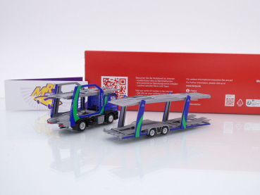Preview: Herpa 315012 # Mercedes Actros Autotransporter-Hängerzug " Avtologist " 1:87