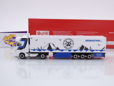 Preview: Herpa 317320 # Mercedes Actros Kühlkoffer-SZ " Trio-Trans / Truck Service " 1:87