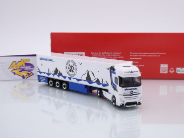 Preview: Herpa 317320 # Mercedes Actros Kühlkoffer-SZ " Trio-Trans / Truck Service " 1:87