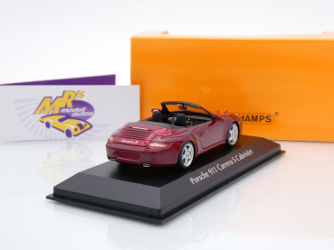 Preview: Maxichamps 940063031 # Porsche 911 (997) Carrera S Cabrio Baujahr 2005 " rotmetallic " 1:43