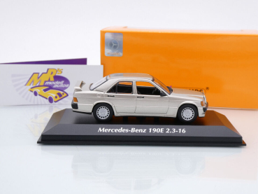 Preview: Maxichamps 940035600 # Mercedes-Benz 190E (W201) Baujahr 1984 " goldmetallic " 1:43