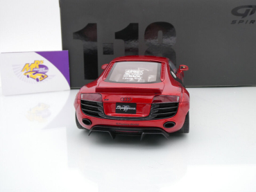 GT Spirit GT892 # Audi R8 LB Liberty Walk Baujahr 2022 " candyrotmetallic " 1:18