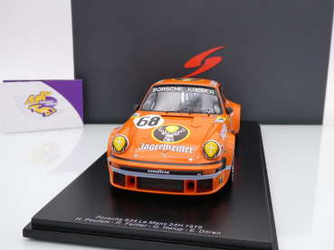 Preview: Spark 18S864 # Porsche 934 Nr.68 24h Le Mans 1978 " Kremer Porsche - Jägermeister " 1:18