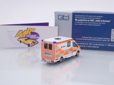 Preview: Rietze 76164 # Mercedes Strobel RTW 18 Einsatzwagen " Malteser Koblenz " 1:87