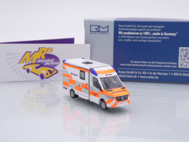 Preview: Rietze 76164 # Mercedes Strobel RTW 18 Einsatzwagen " Malteser Koblenz " 1:87