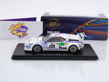 Preview: Spark S6409 # BMW M1 Nr.109 24h Le Mans 1984 " J-F. Yvon - P. Dagoreau " 1:43