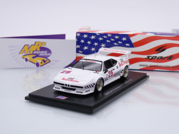 Spark US088 # BMW M1 Nr.25 Champion GTO Klasse IMSA 1981 " Red Lobster " 1:43