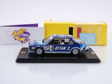 Preview: Spark SB490 # BMW 530i Nr.24 7th 24h Spa 1981 " Waterloo Motors Gitanes " 1:43