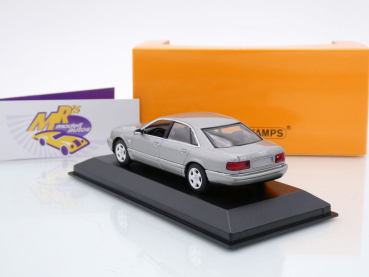 Preview: Maxichamps 940018800 # Audi A8 Limousine Baujahr 1999 " silbermetallic " 1:43