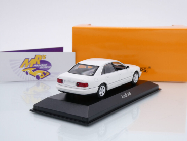 Preview: Maxichamps 940018801 # Audi A8 Limousine Baujahr 1999 " weiß " 1:43
