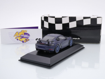 Preview: Minichamps 410069701 # Porsche 718 Cayman GT4 RS Baujahr 2021 " enzianblaumetallic-carbon " 1:43