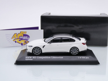 Preview: Minichamps 410020204 # BMW M3 Competition Limousine Baujahr 2020 " Alpinweiß " 1:43