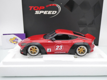 Preview: Top Speed TS0513 # Nissan Z (RZ34) rotmetallic #23 " Pandem Rocket Bunny " 1:18