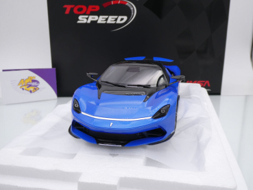 Preview: Top Speed TS0498 # Automobil Pininfarina Battista Geneva 2019 " Iconica Blu Metallic " 1:18
