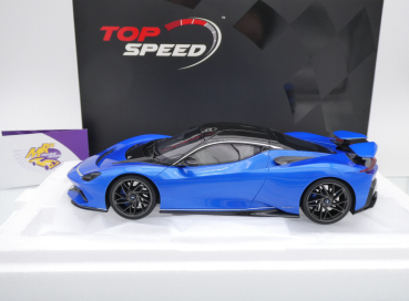 Preview: Top Speed TS0498 # Automobil Pininfarina Battista Geneva 2019 " Iconica Blu Metallic " 1:18