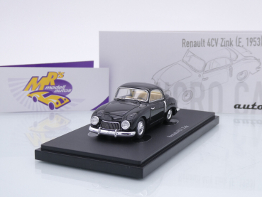 Autocult 03025 # Renault 4CV Zink 2-Sitzer Coupe Baujahr 1953 " schwarz " 1:43