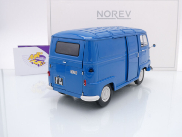 Preview: Norev 185122 # Renault Estafette Kastenwagen Baujahr 1967 " Saviem Blue " 1:18