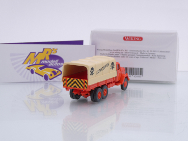 Preview: Wiking 0427 01 # Magirus Eckhauber Pritschen LKW Baujahr 1958-64 " Explosives " 1:87