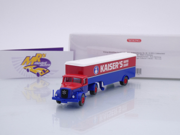 Wiking 0513 28 # Henschel Koffersattelzug Baujahr 1955-61 " Kaiser's Kaffee " 1:87