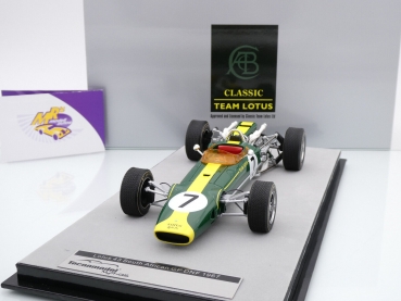 Preview: Tecnomodel TM18-188D # Lotus 43 F1 Nr.7 DNF Südafrika GP 1967 " Jim Clark " 1:18