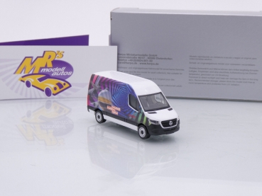 Preview: Herpa 953603 # Mercedes-Benz Sprinter Kasten '18 " Messe Leipzig 2023 - Modell Hobby Spiel " 1:87