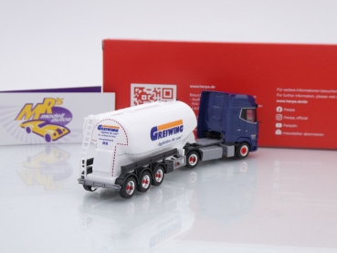 Preview: Herpa 316811 # DAF XG+ Eutersilo-Sattelzug 2-achs/3-achs " Greiwing " 1:87