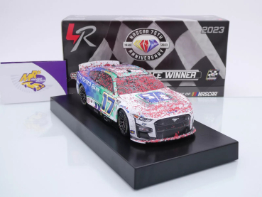 Lionel Racing W17232353BCHA # Ford Mustang NASCAR 2023 " Chris Buescher - 5/3 Bank Daytona Summer Race Winner " Chrom Startnummer " " 1:24