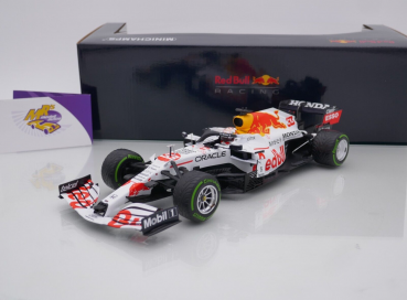 Minichamps 110211633 # Red Bull Honda RB16B 2nd. Turkish GP 2021 " Max Verstappen " 1:18