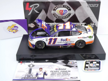 Preview: Lionel Racing W112323FEFDHE # Toyota Camry NASCAR 2023 " Denny Hamlin - FedEx Freight Direct Bristol Fall / Night Race Winner " 1:24