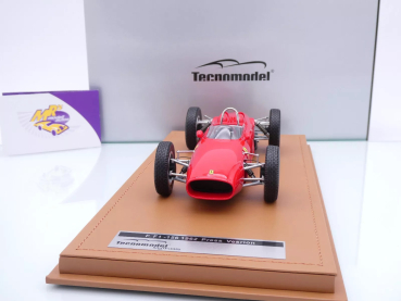 Preview: Tecnomodel TM18-308D # Ferrari F. F1-156 Press Version 1962 " Ferrarirot " 1:18
