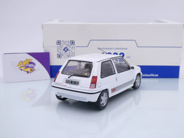 Preview: Solido S1810002 # Renault R5 GT Turbo Mk2 Baujahr 1989 " weiß-grau " 1:18