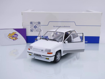 Preview: Solido S1810002 # Renault R5 GT Turbo Mk2 Baujahr 1989 " weiß-grau " 1:18