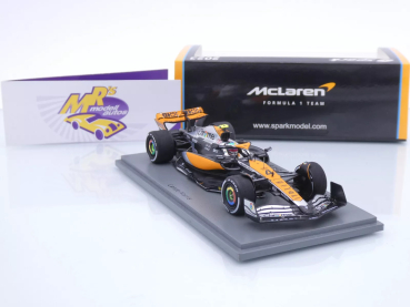 Preview: Spark S8593 # McLaren MCL60 F1 Nr.4 2nd Großbritannien GP 2023 " Lando Norris " 1:43