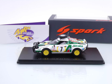 Preview: Spark S9091 # Lancia Stratos HF Nr.7 Safari Rallye 1977 " Alitalia " 1:43