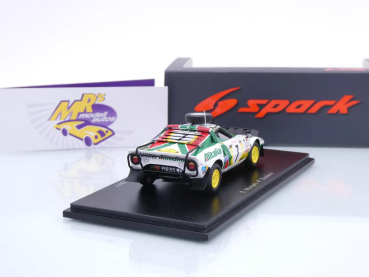 Preview: Spark S9091 # Lancia Stratos HF Nr.7 Safari Rallye 1977 " Alitalia " 1:43