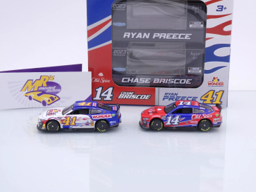 Preview: Lionel Racing CXX2465VARSHR # Ford Mustang NASCAR 2023 2er Set " SHR Special Talladega Nights Tribute / Chase Briscoe - Old Spice / Ryan Preece - Wonder Bread " 1:64